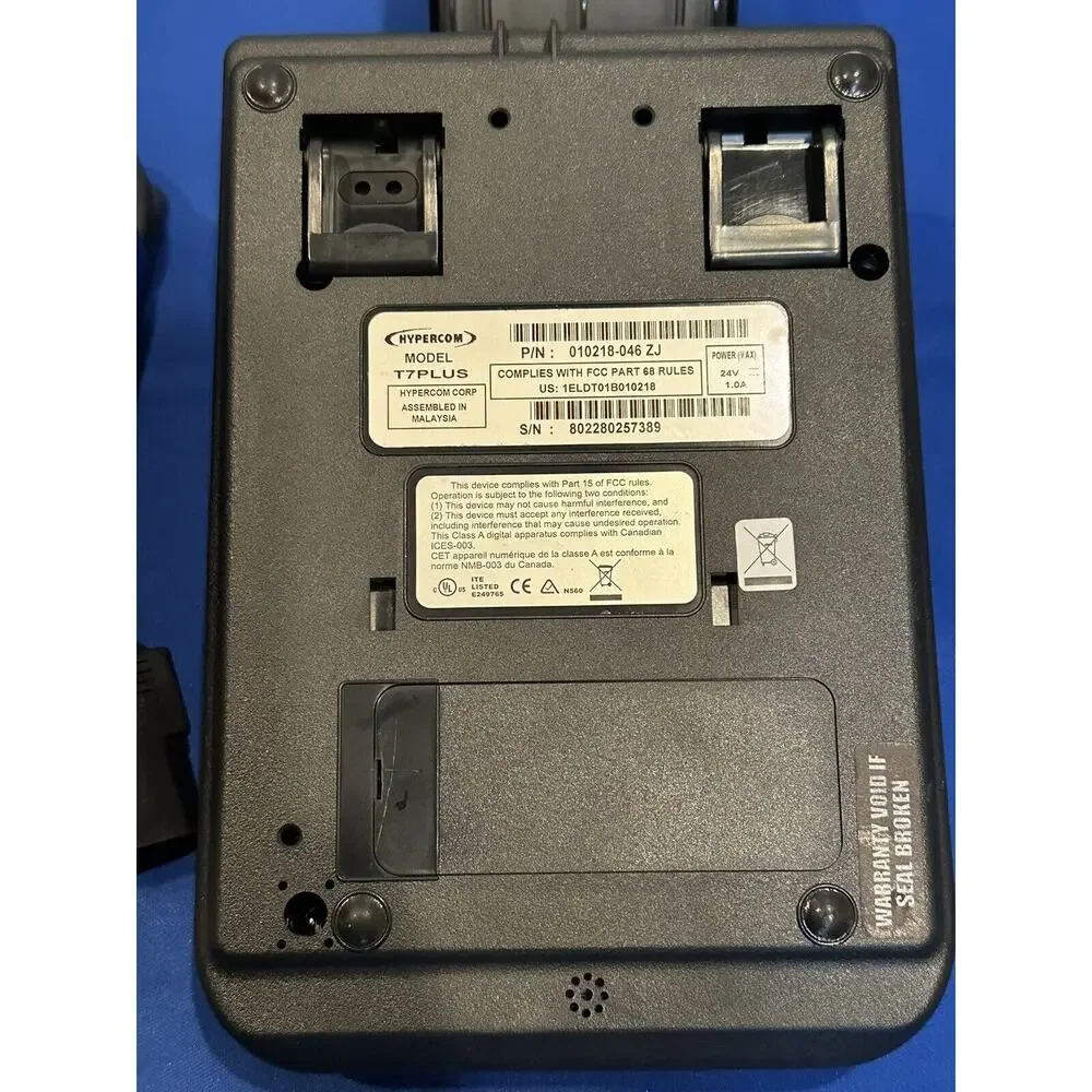 Hypercom T7 Plus Credit Card Machine w/ Power Supply